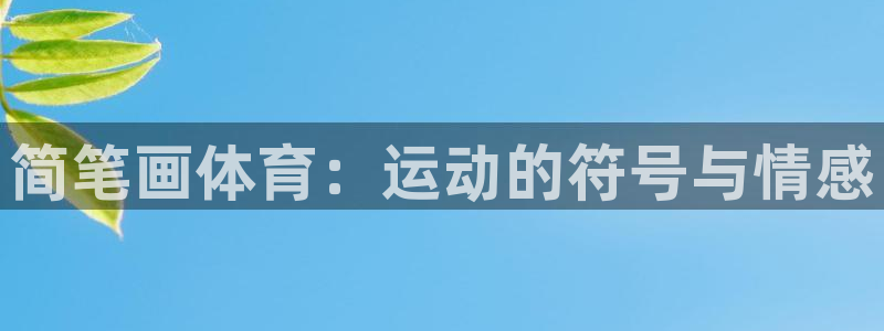 一竞技官网下载平台APP：简笔画体育：运动的符号与情